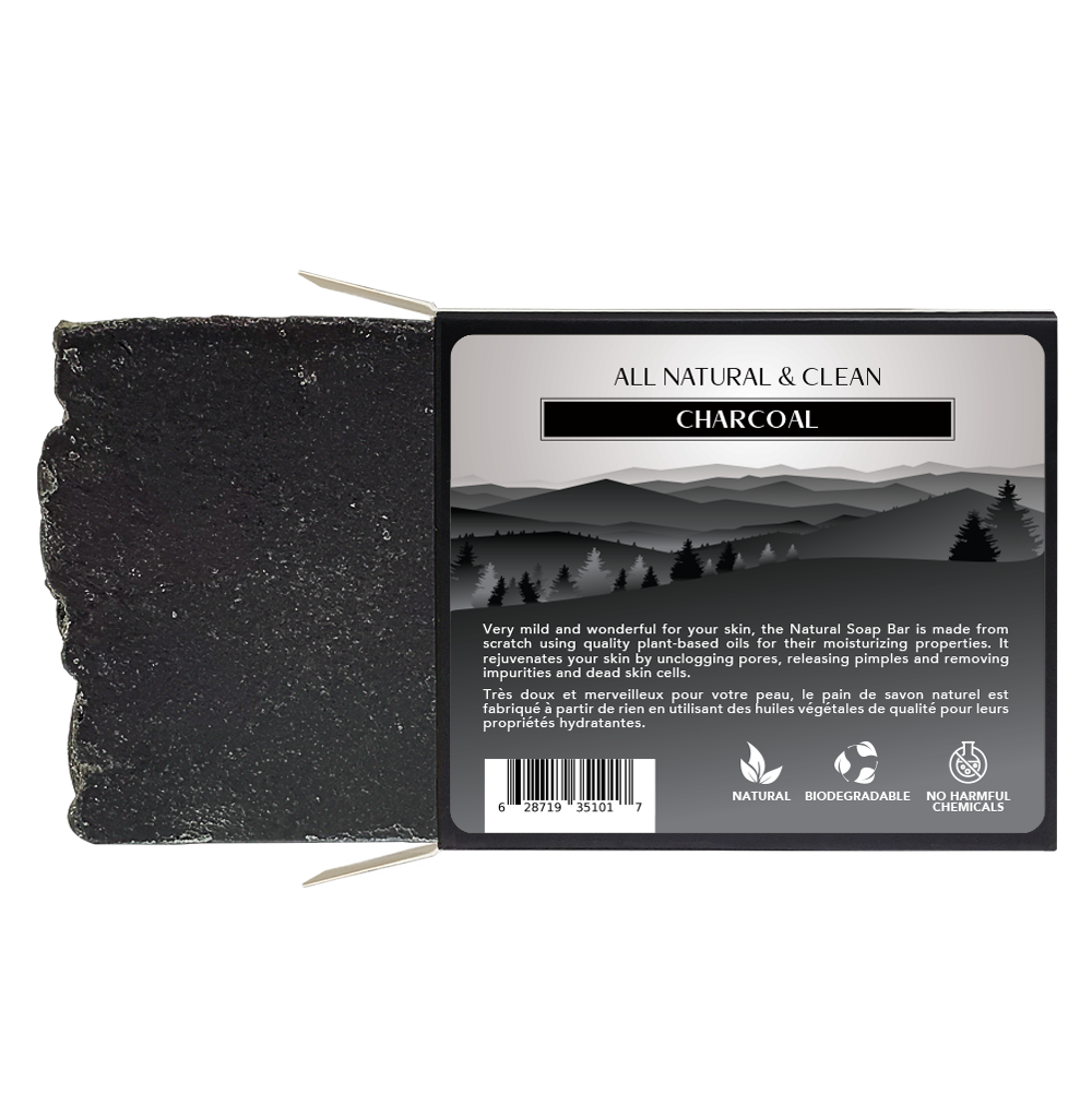 All Natural & Clean - Soap Bar - Charcoal - 120 g