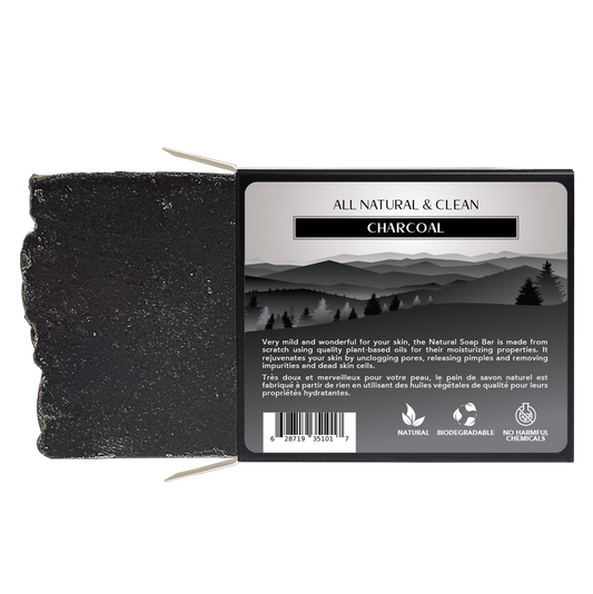 All Natural & Clean - Soap Bar - Charcoal - 120 g