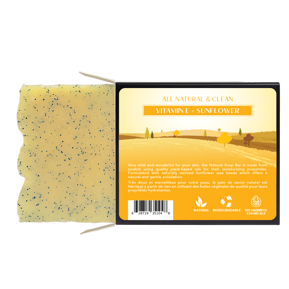 All Natural & Clean - Soap Bar - Sunflower & Vitamin E - 120 g