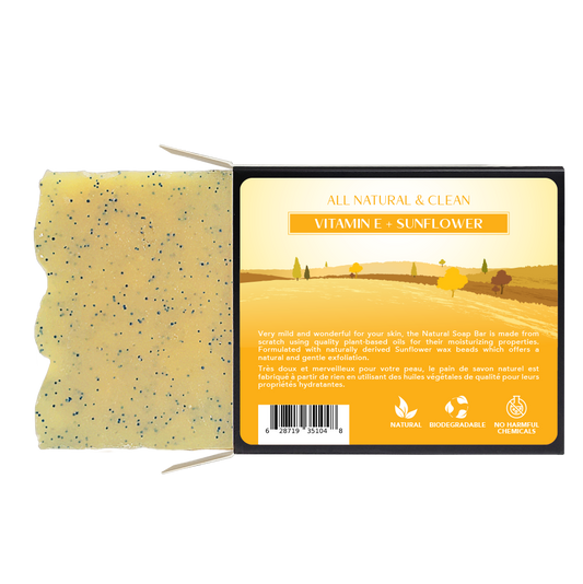 All Natural & Clean - Soap Bar - Sunflower & Vitamin E - 120 g