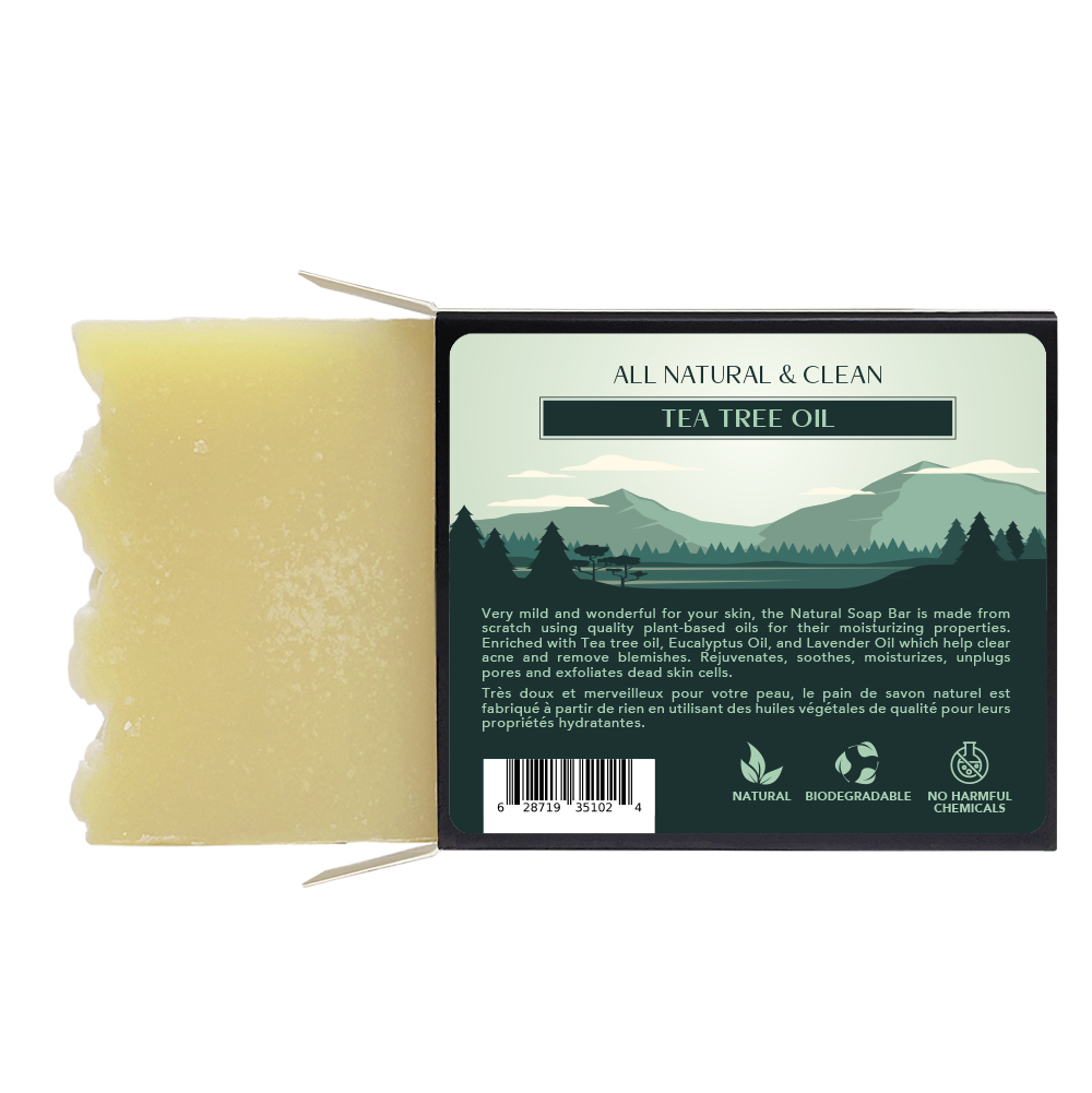 All Natural & Clean - Soap Bar - Tea Tree - 120 g