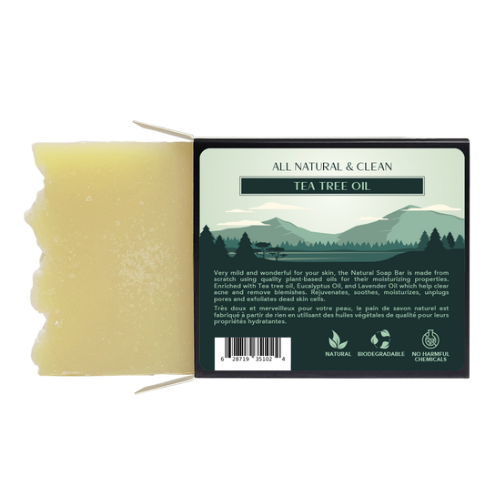 All Natural & Clean - Soap Bar - Tea Tree - 120 g