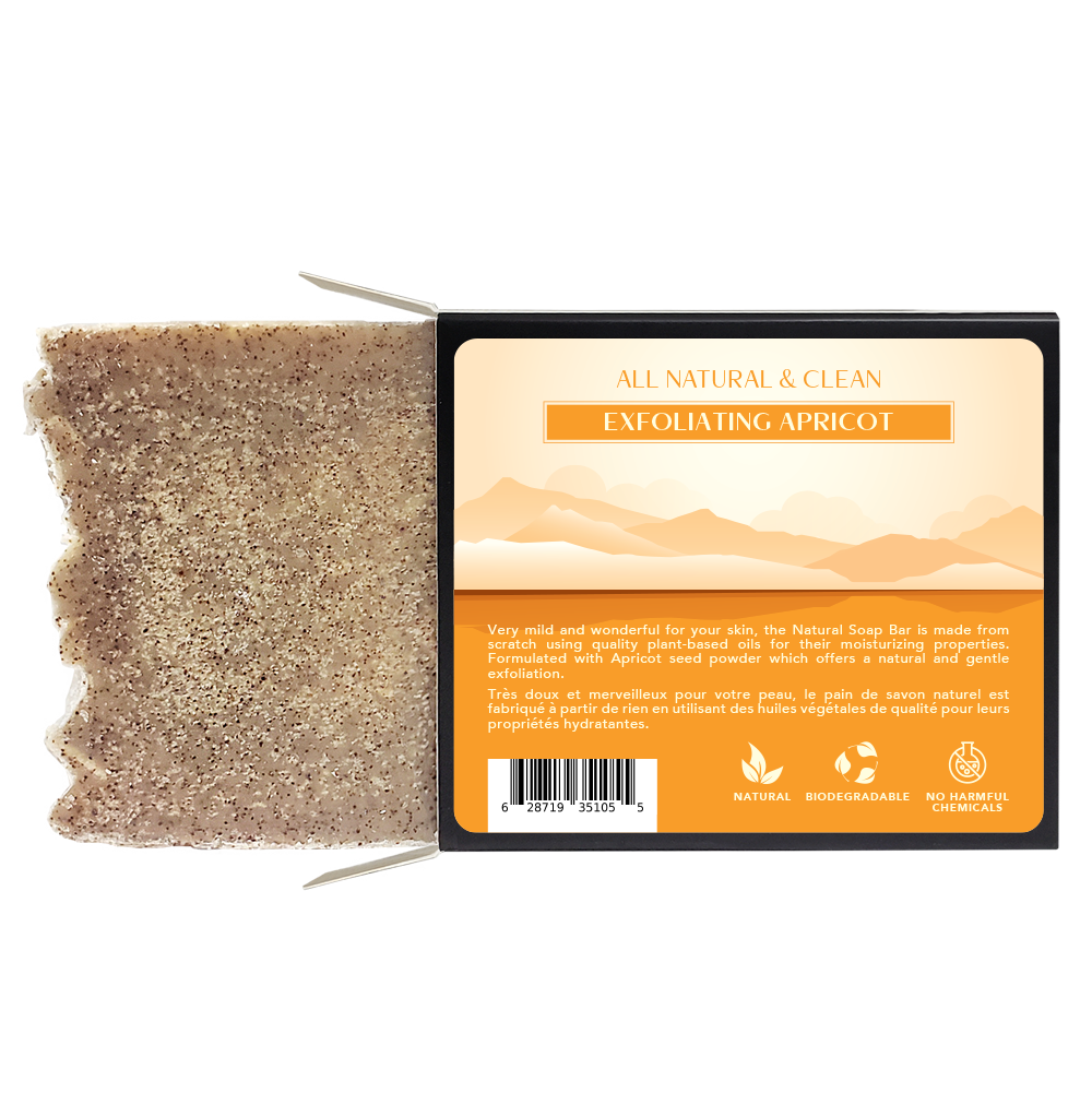 All Natural & Clean - Soap Bar - Apricot - 120 g