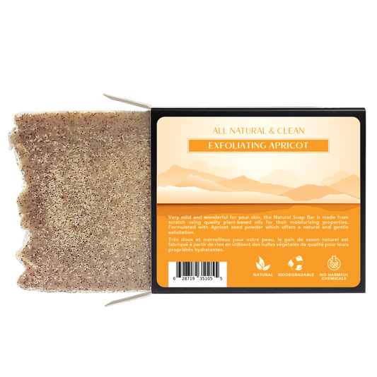 All Natural & Clean - Soap Bar - Apricot - 120 g